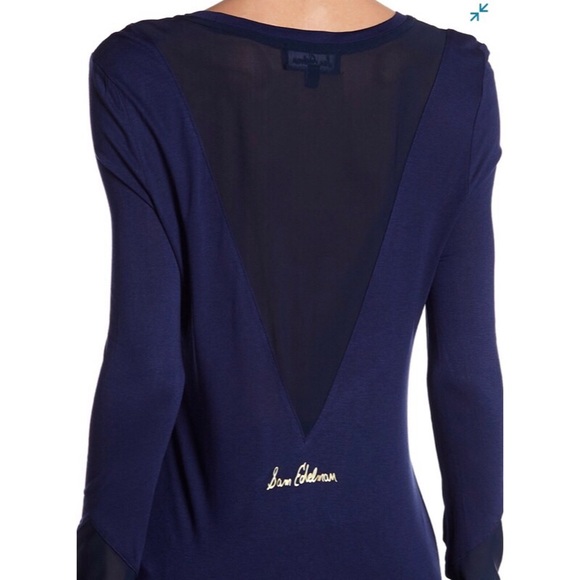 Sam Edelman V-Back Mesh Top - Picture 2 of 7